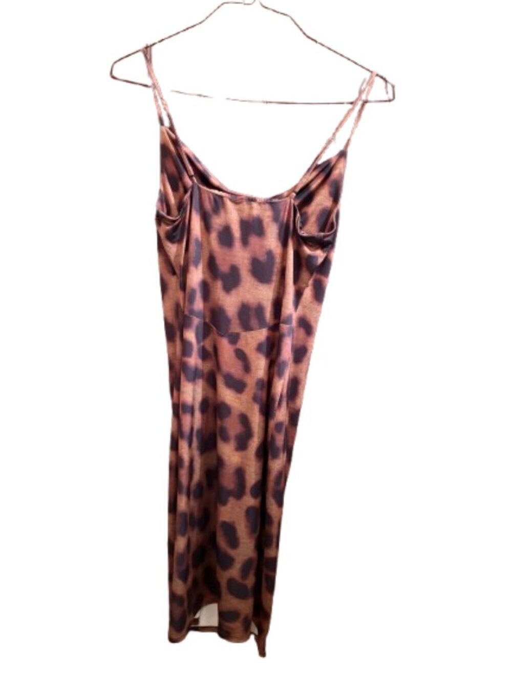L'AGENCE Leopard Print Cowl Neck Maxi Slip Dress Size M - Picture 4 of 4